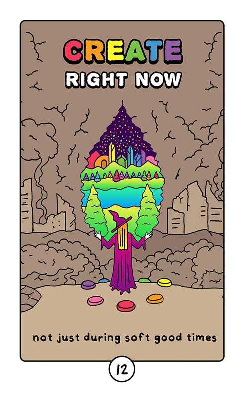 Rainbow Brainskull Oracle Deck.
