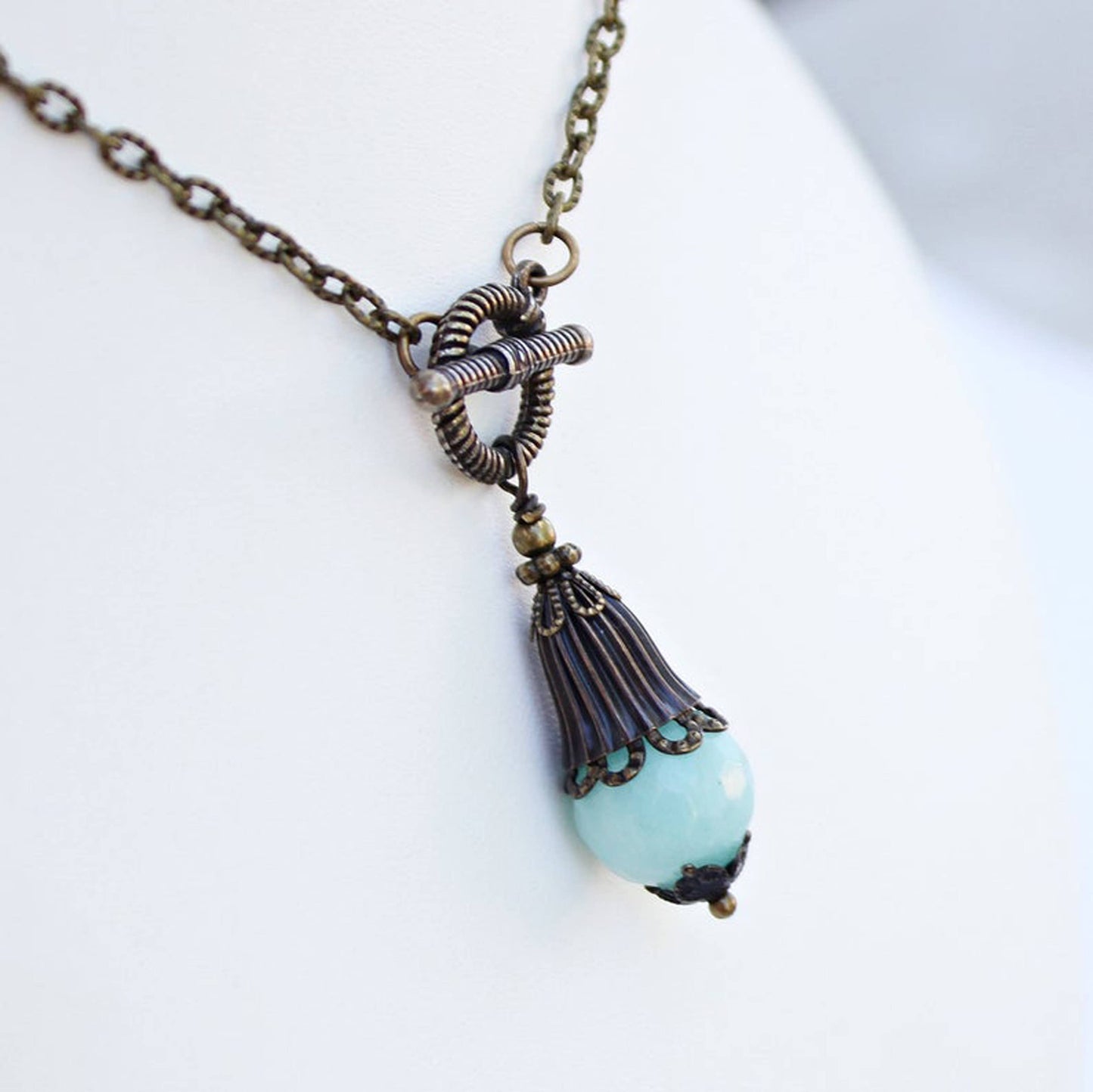 Amazonite Pendulum Necklace