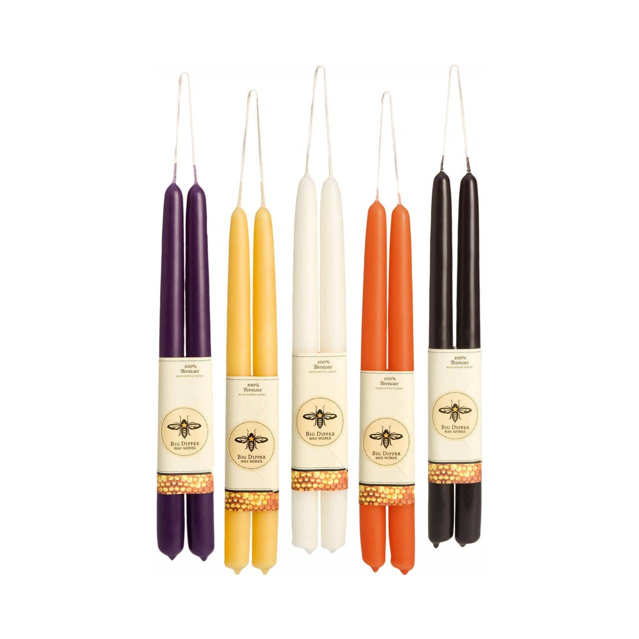 All Hallows’ Eve Taper Candles |100% Pure Beeswax.