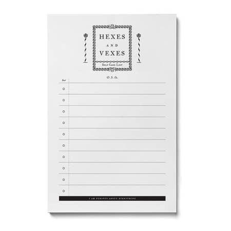 Hexes and Vexes Notepad.