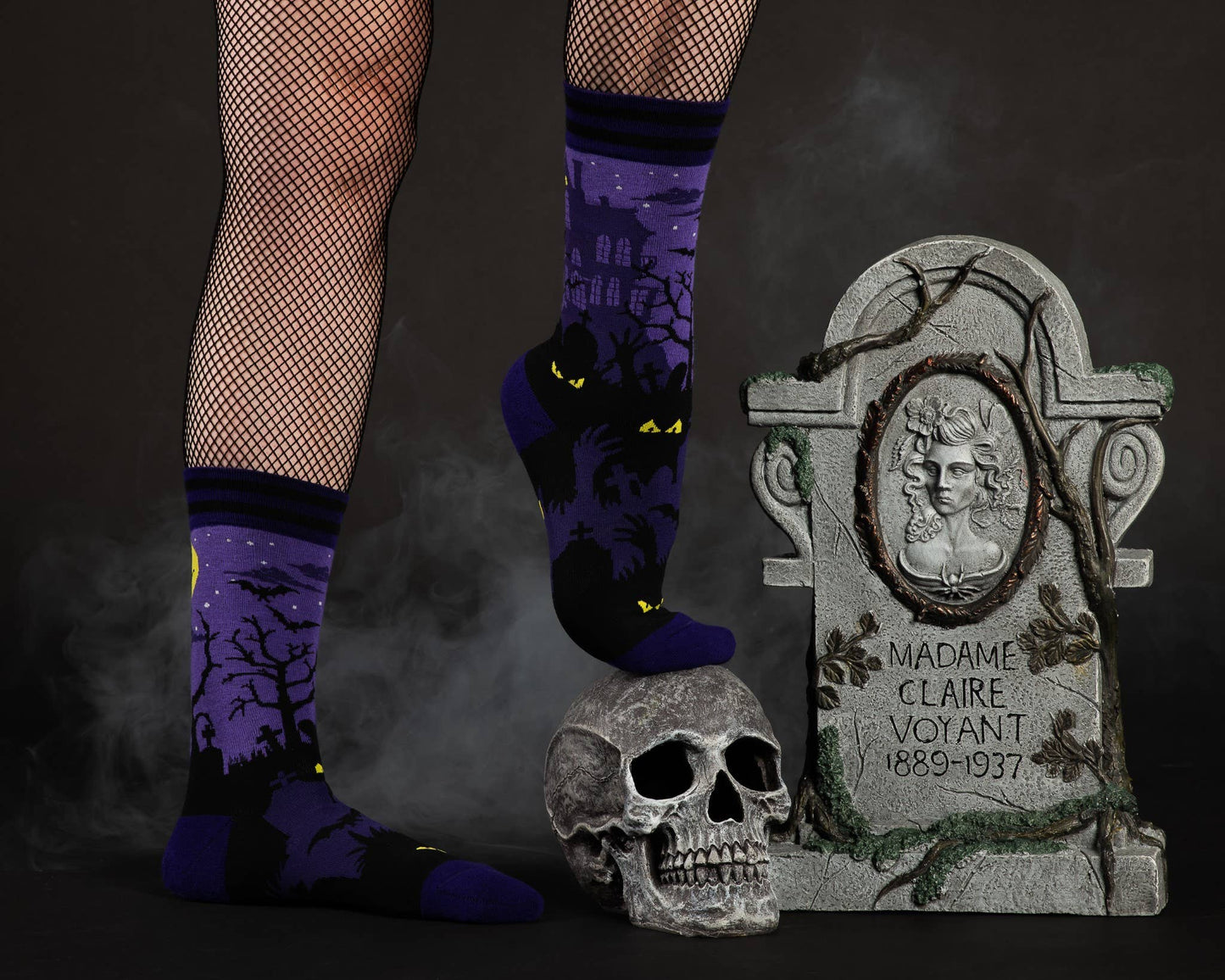 Haunted House Crew Socks.