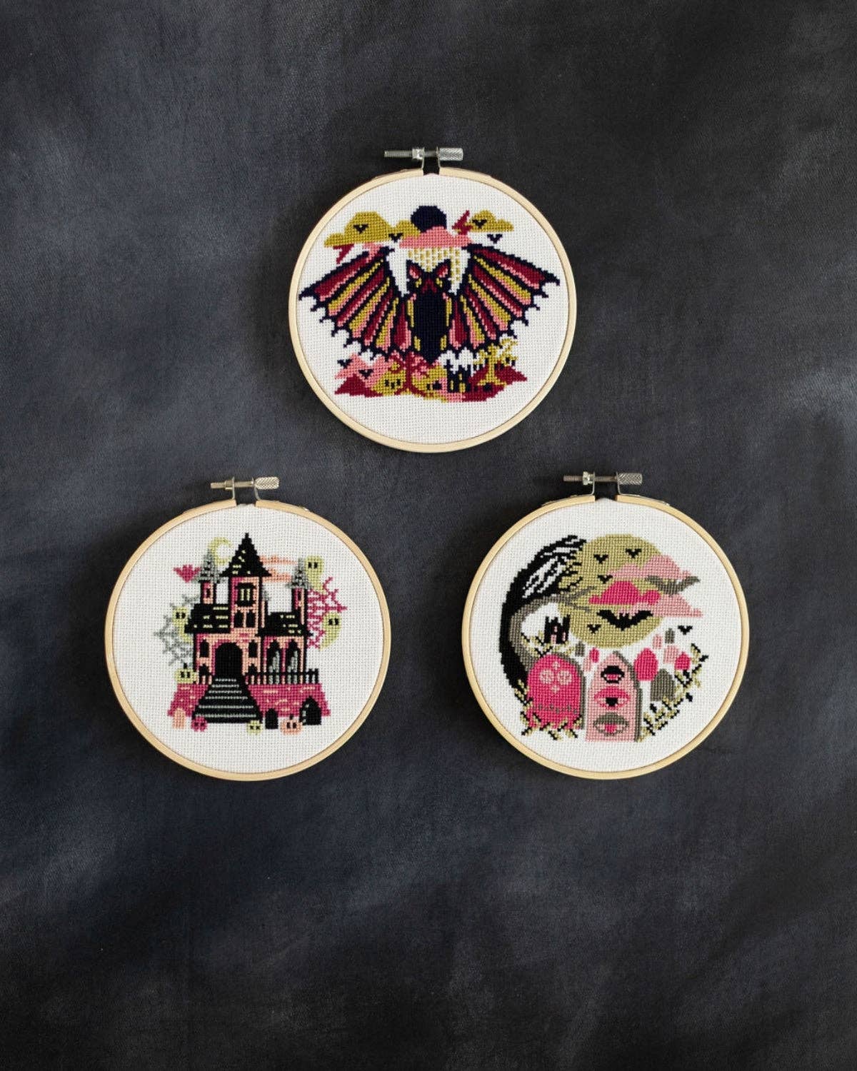 'The Vampire Bat' Cross Stitch Kit.