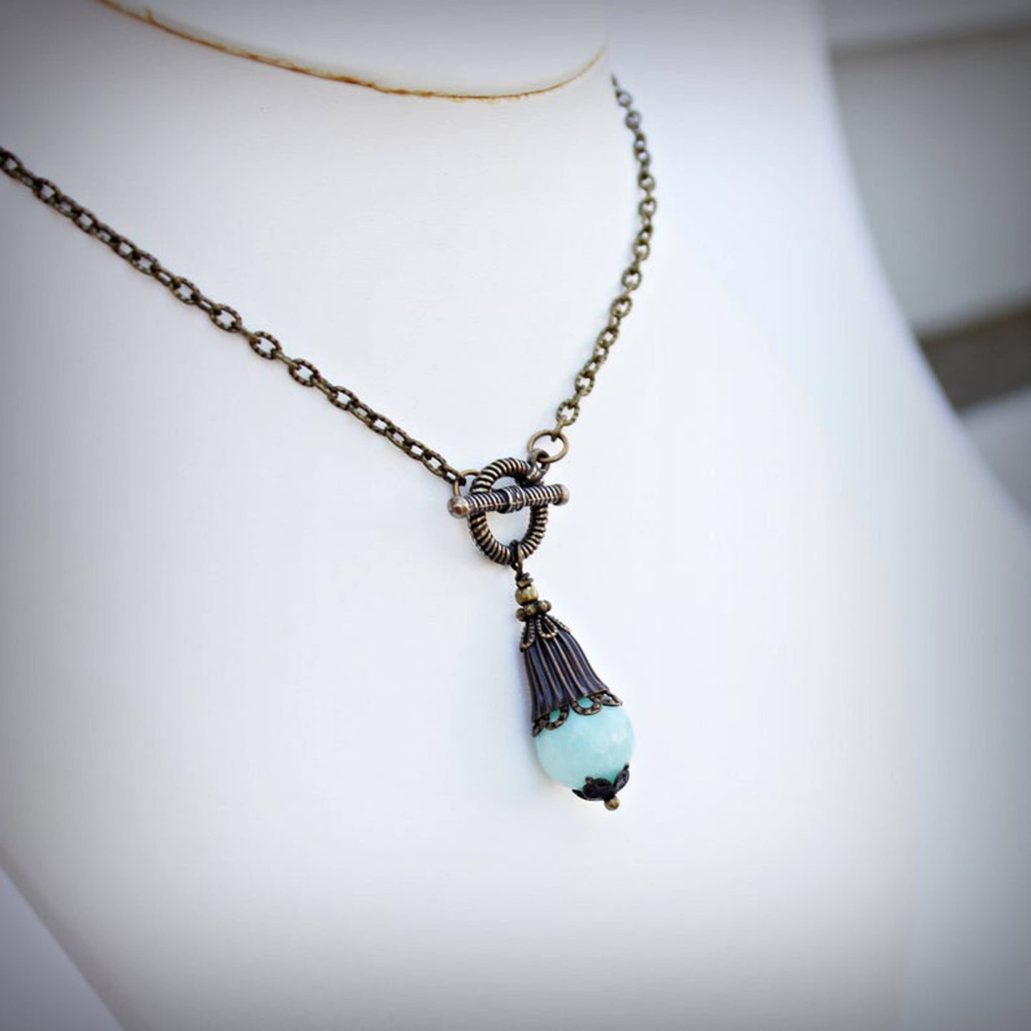 Amazonite Pendulum Necklace