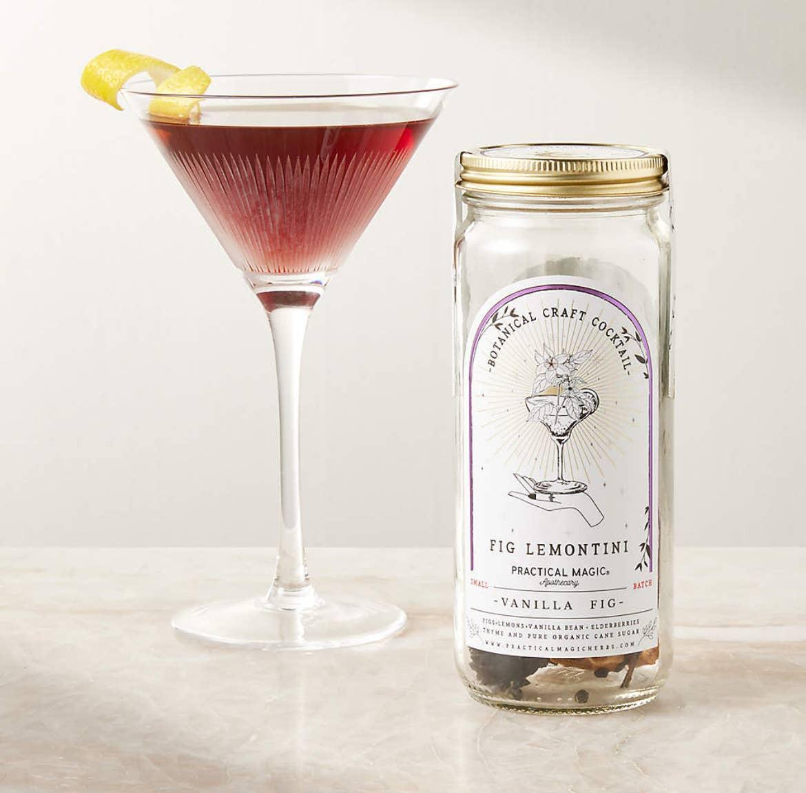 Fig Lemontini Craft Cocktail/Mocktail Infusion Kit.