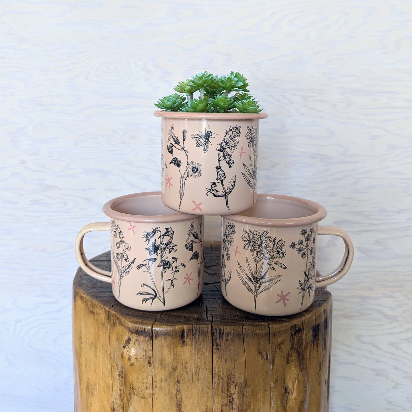 Fatal Florals Enamel Mug