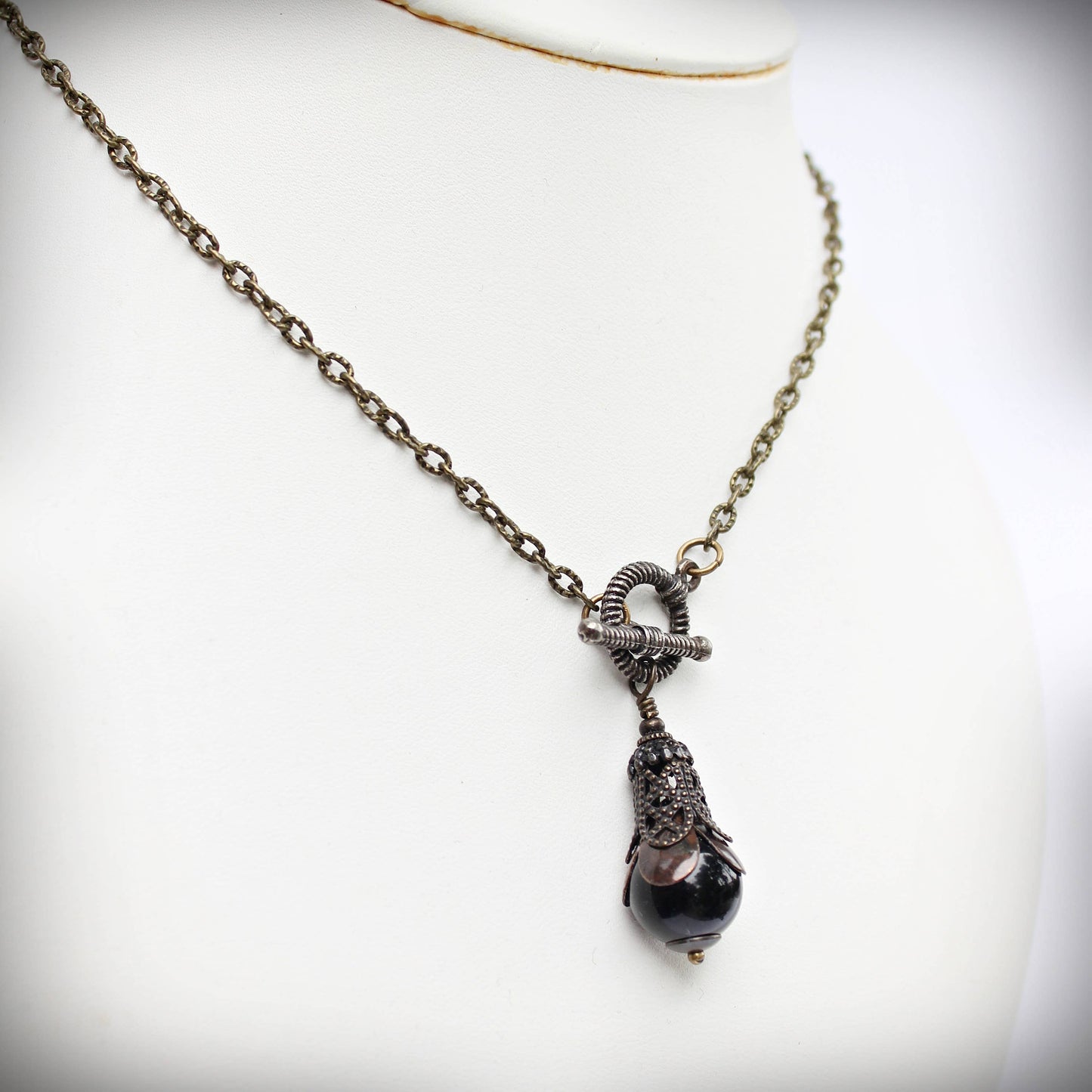 Black Onyx Pendulum Necklace