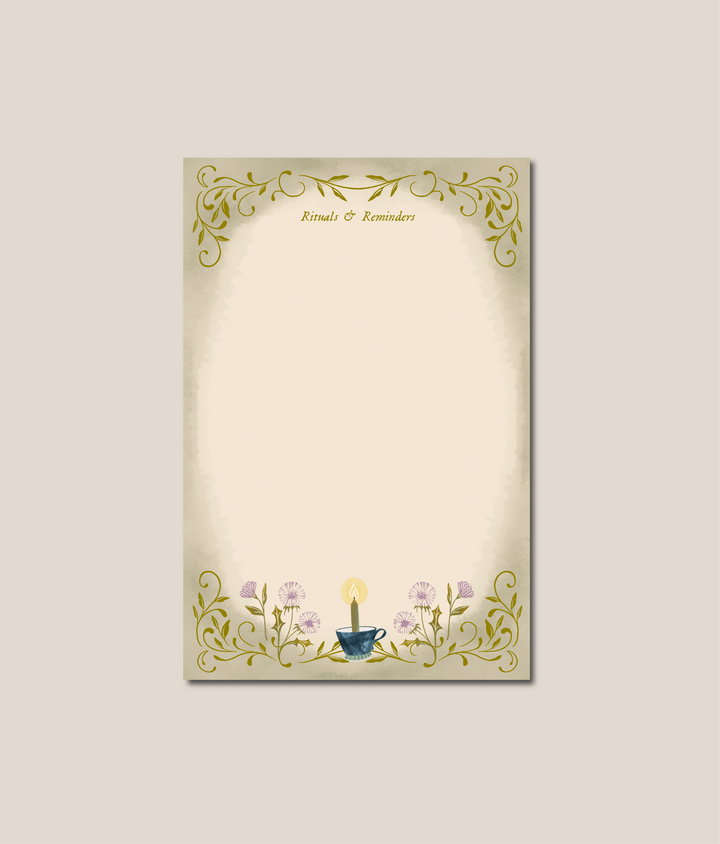 Dandelion Rituals Notepad.