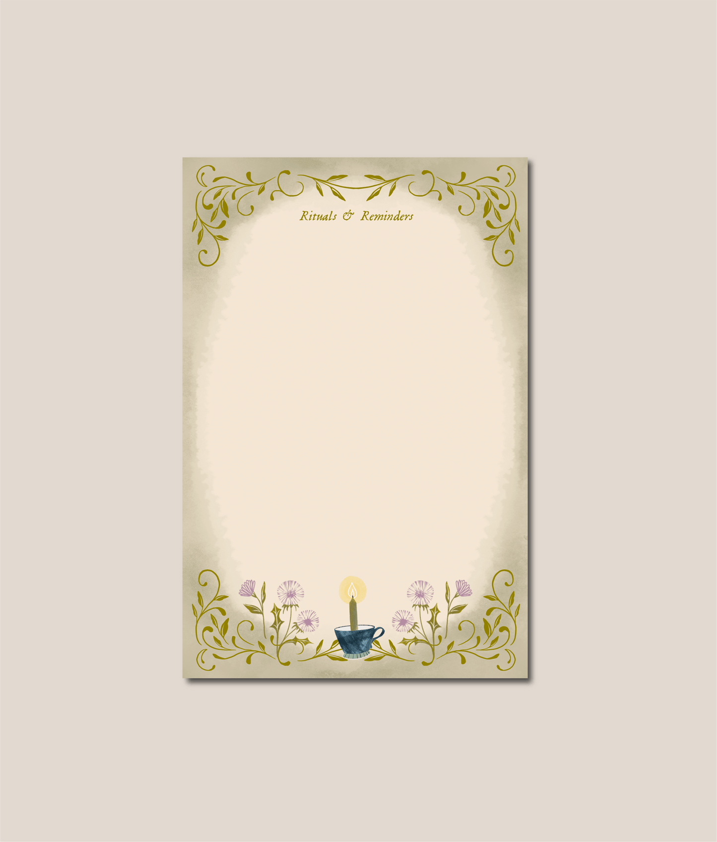 Dandelion Rituals Notepad.