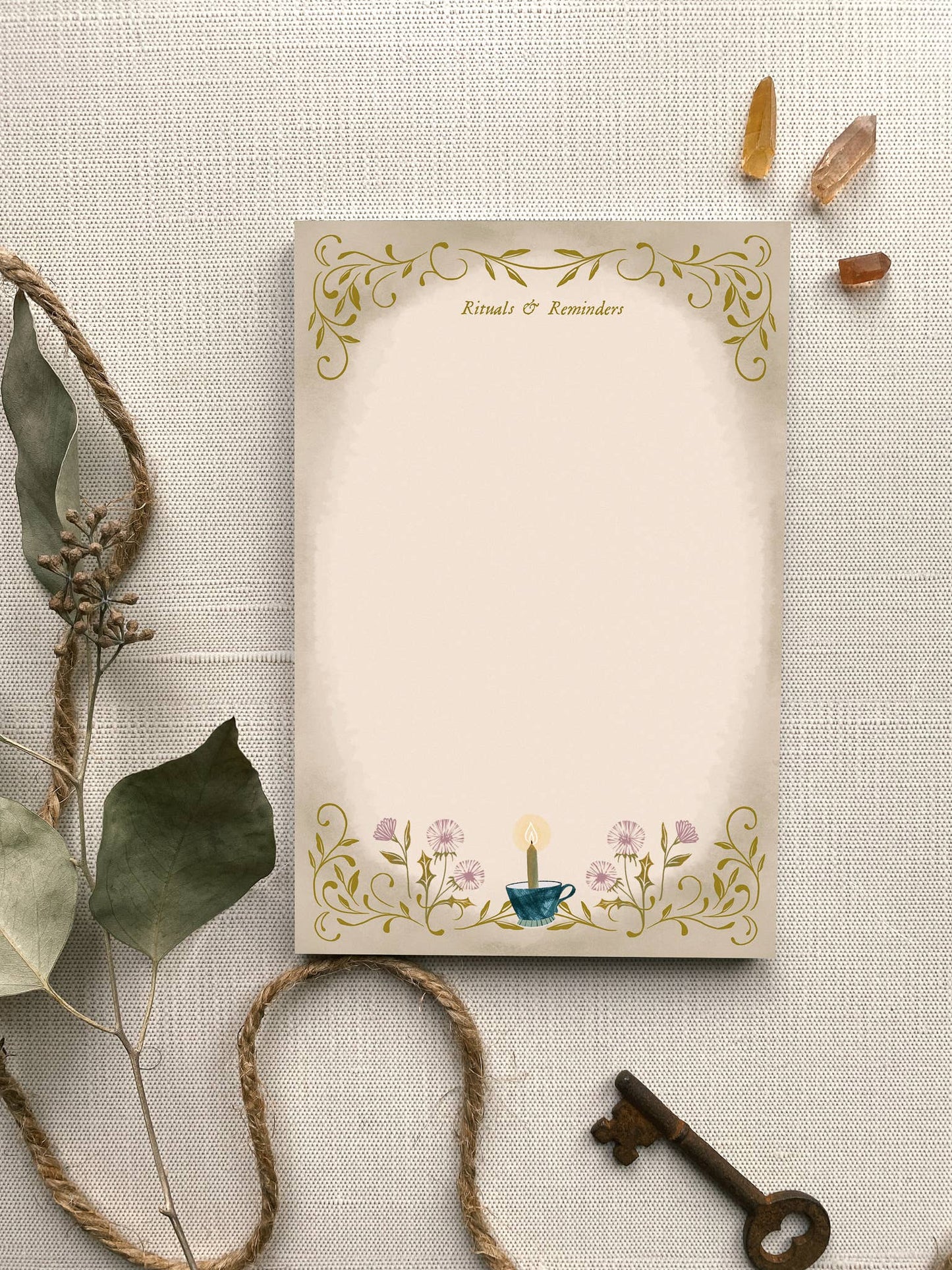 Dandelion Rituals Notepad.