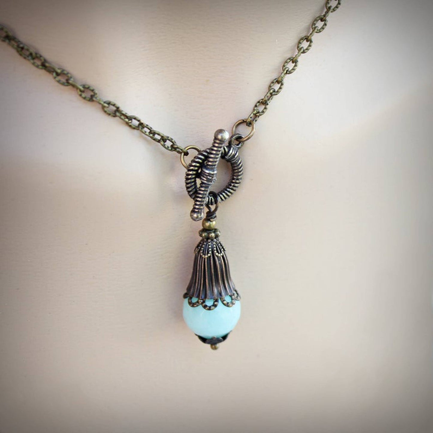 Amazonite Pendulum Necklace