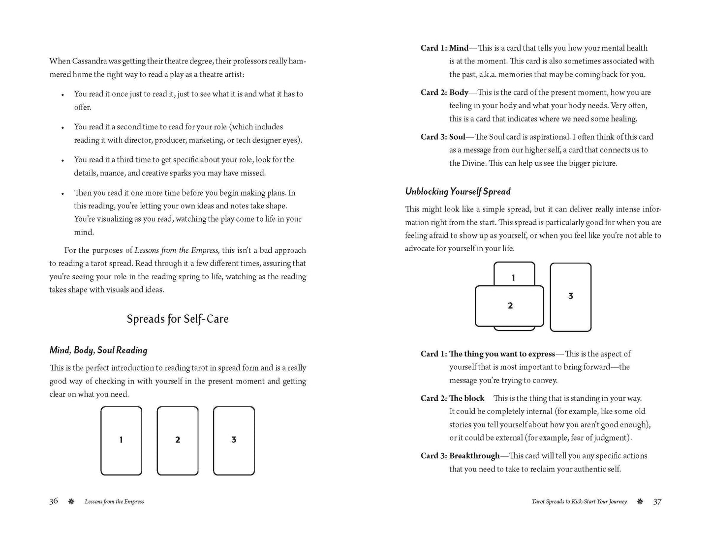 Lessons from the Empress: A Tarot Workbook for Self-Care and Creative Growth.