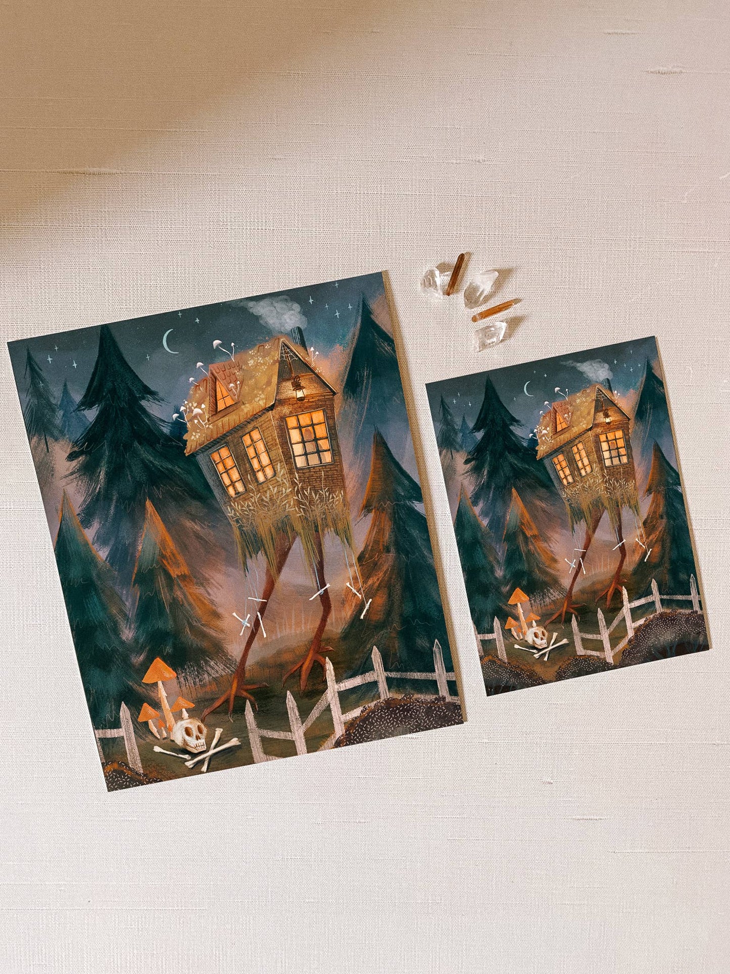 Baba Yaga's Cabin Print.