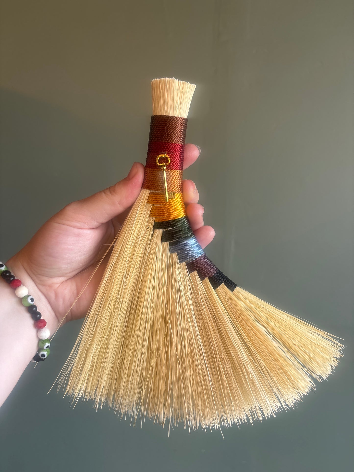 Pride Handbroom with Key Talisman - 9"