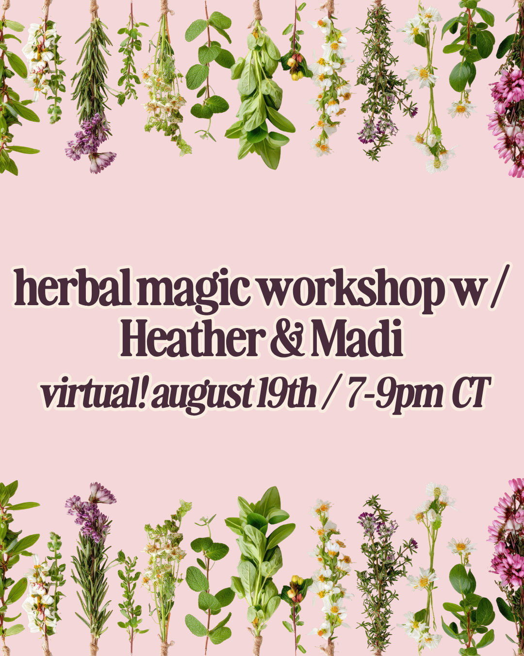 Herbal Magic Workshop - Virtual