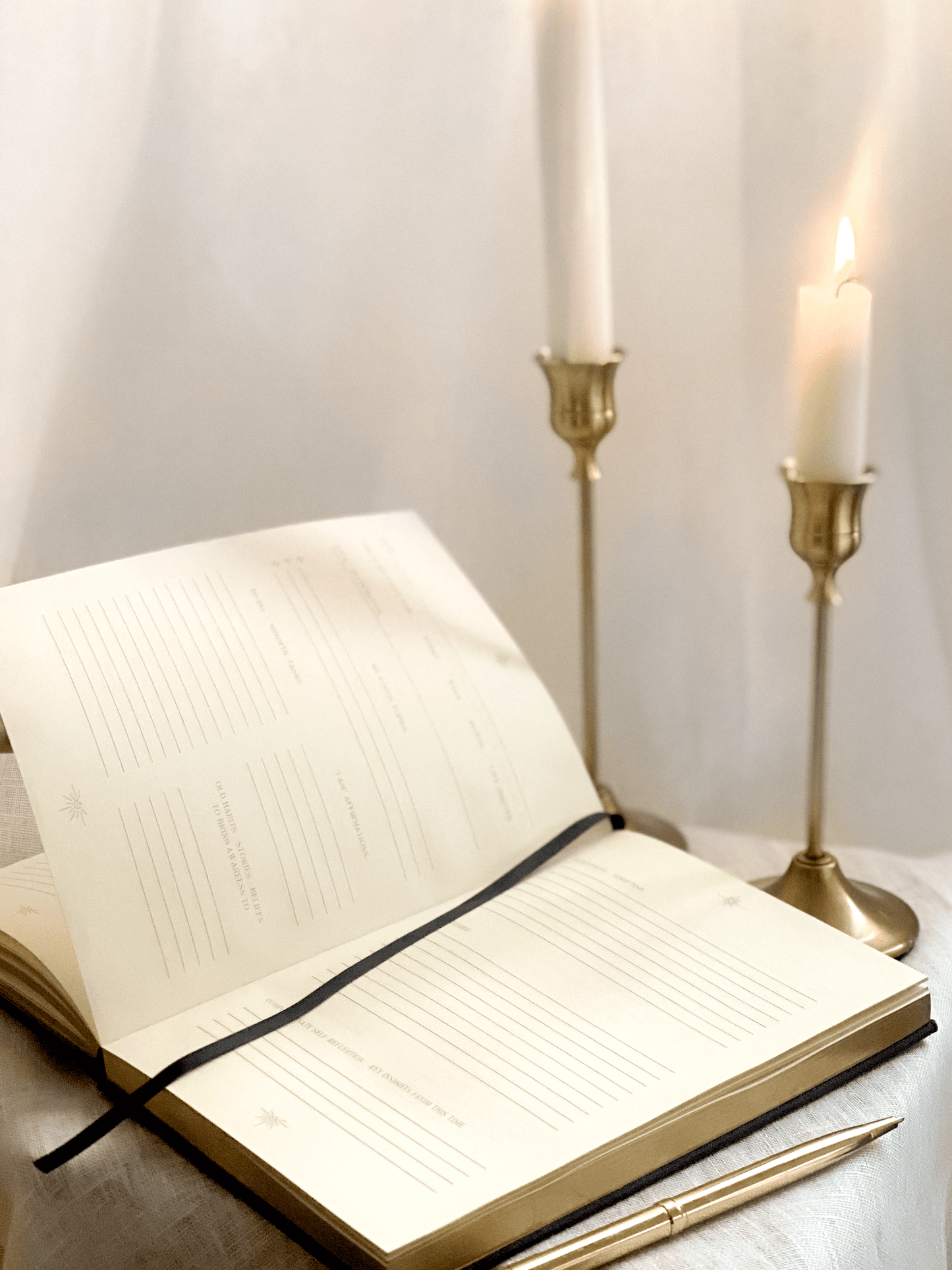 Linen Ritual Journal.