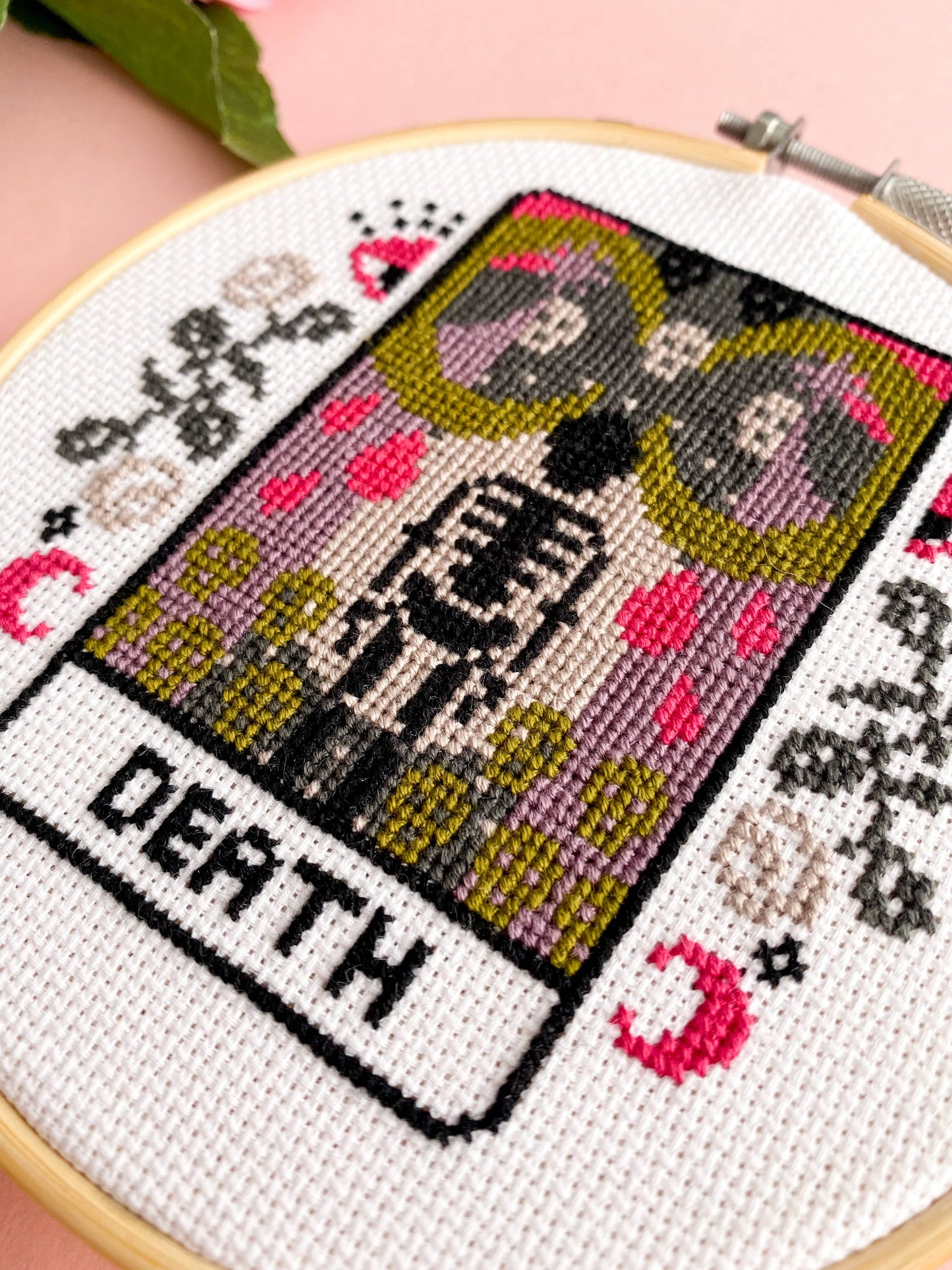 Death Tarot Card Cross Stitch Kit