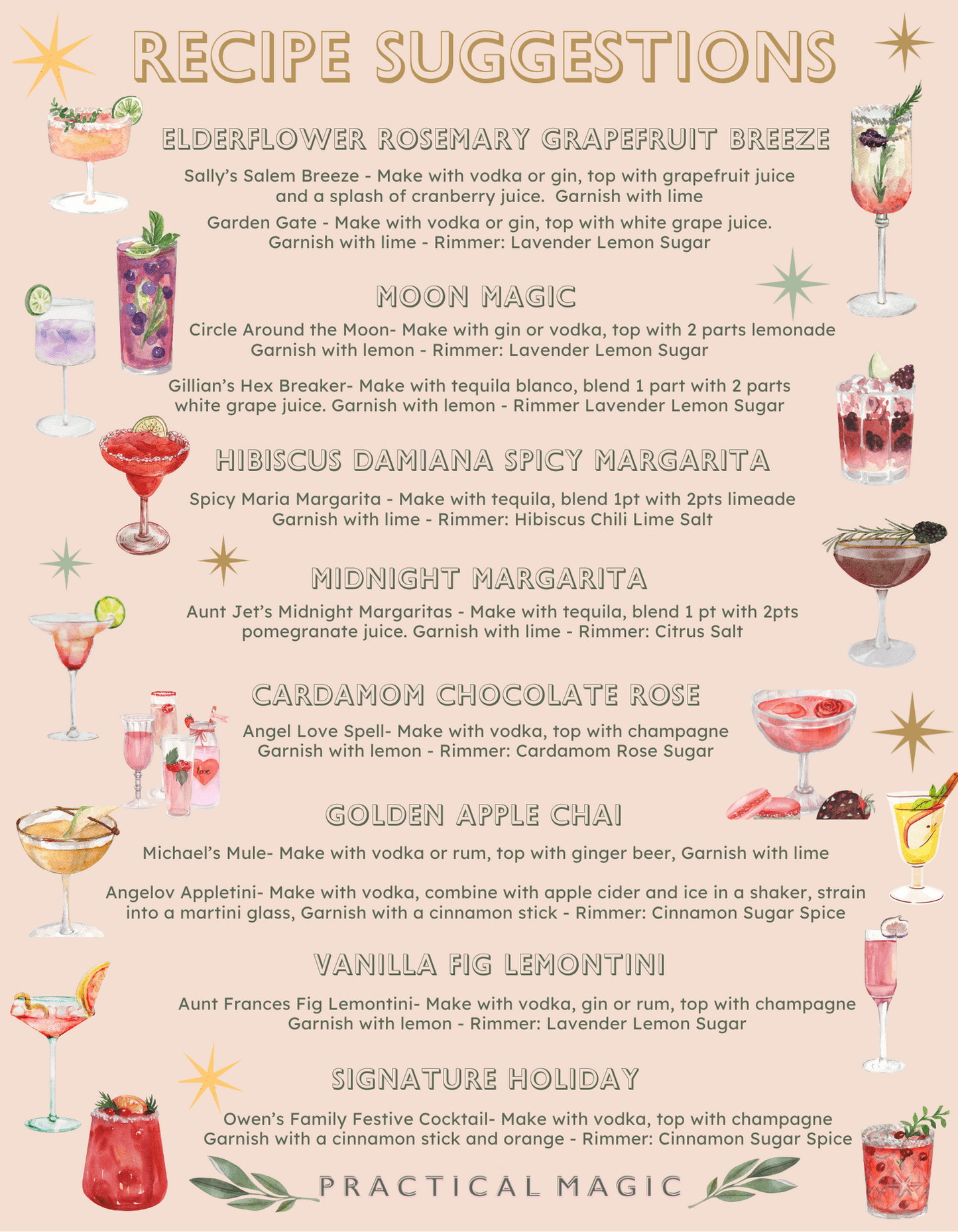Midnight Margarita Cocktail/Mocktail Infusion Kit.