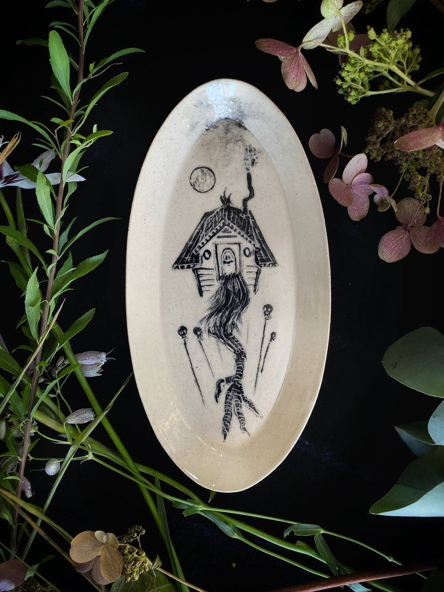 Baba Yaga offering plate