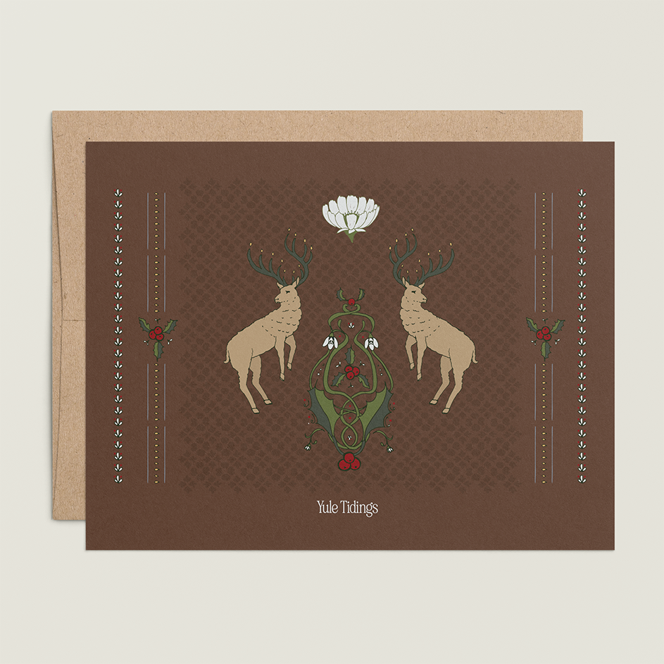 Holly King Winter Solstice Card