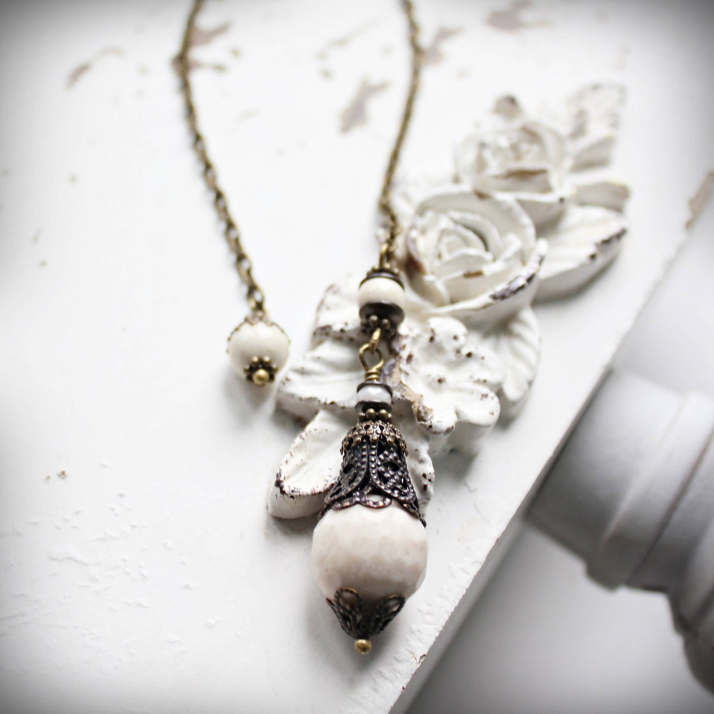 Faceted Petrified Wood Pendulum