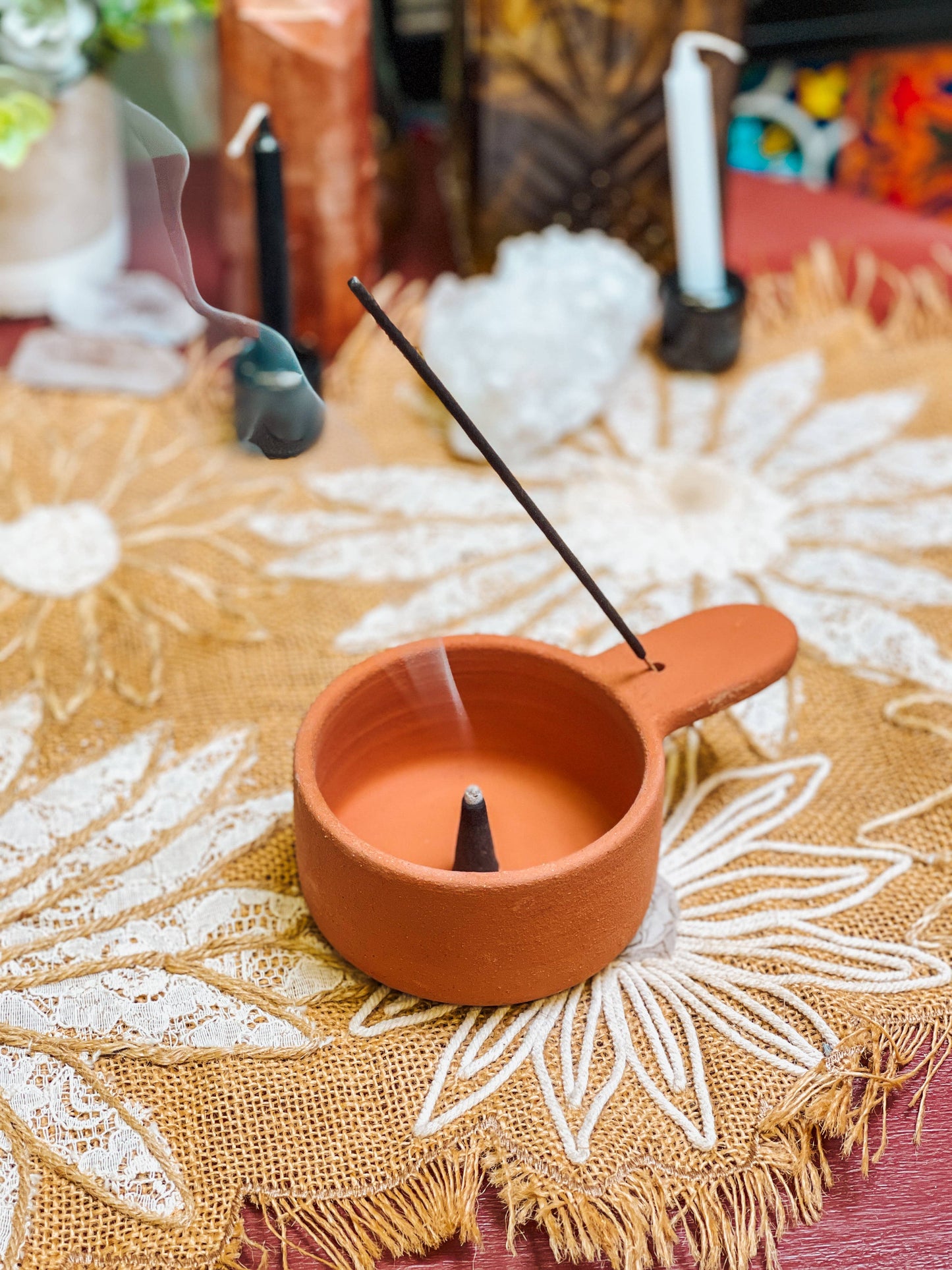 Raw Clay Burner - Copalera de Barro