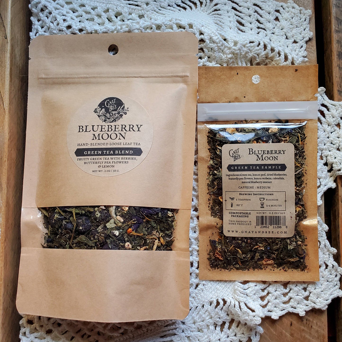 Blueberry Moon | Green Loose Leaf Tea: 2 oz..