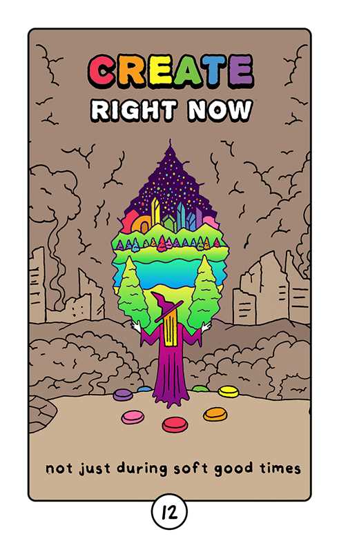 Rainbow Brainskull Oracle Deck