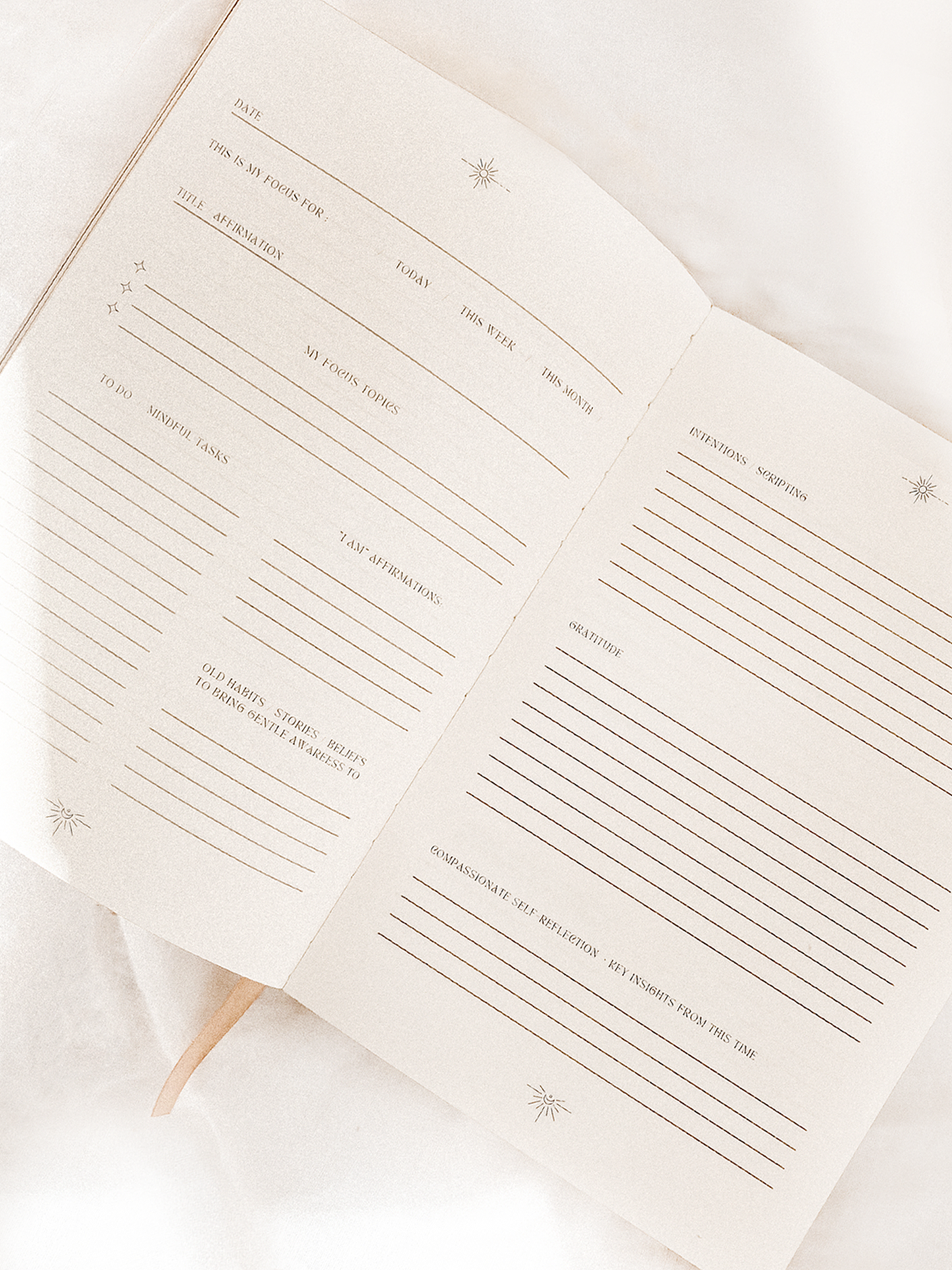 Inner Focus Linen Ritual Journal
