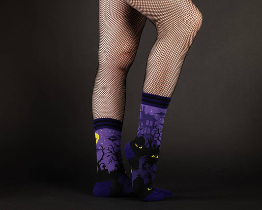 Haunted House Crew Socks.