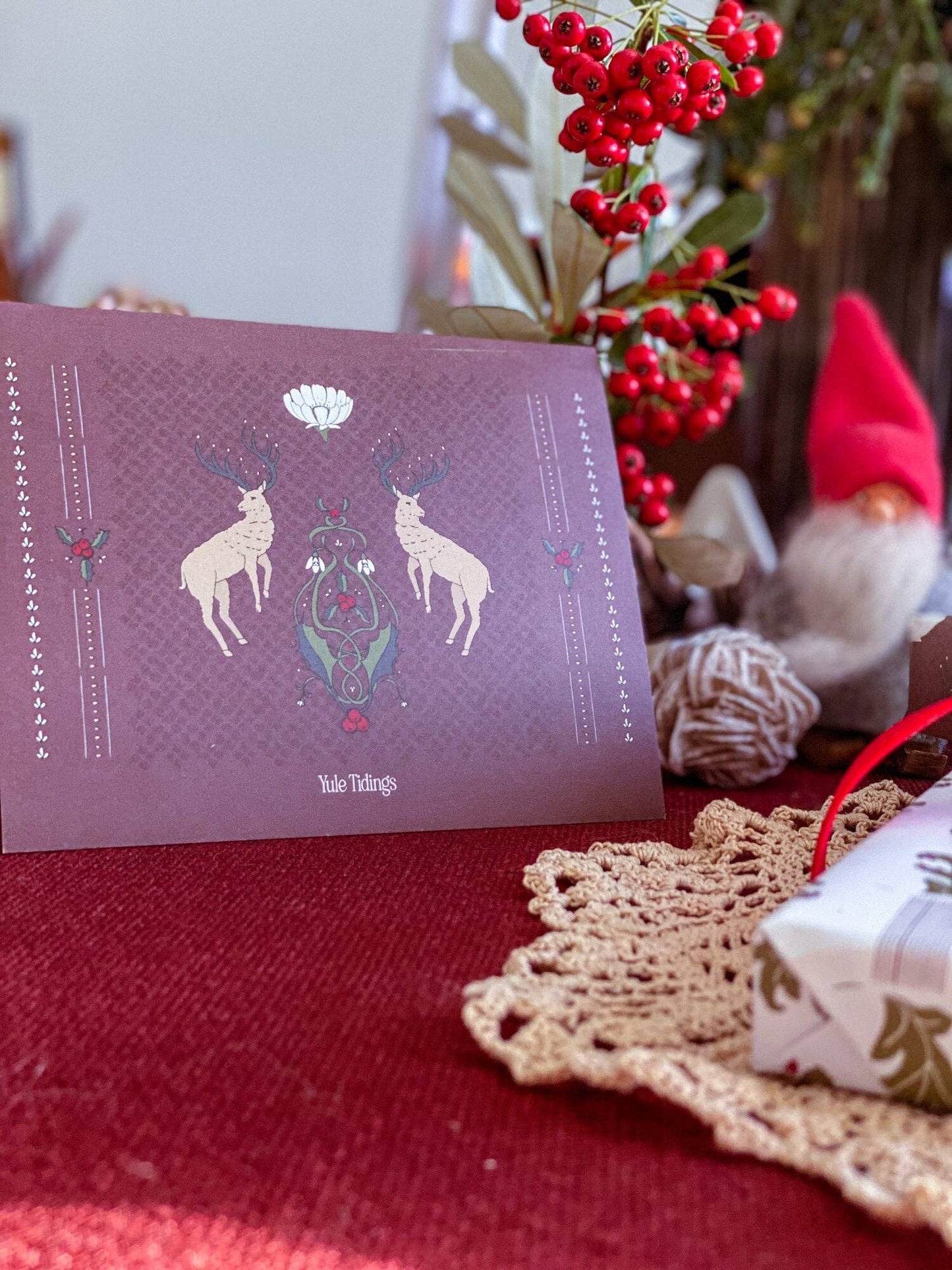 Holly King Winter Solstice Card