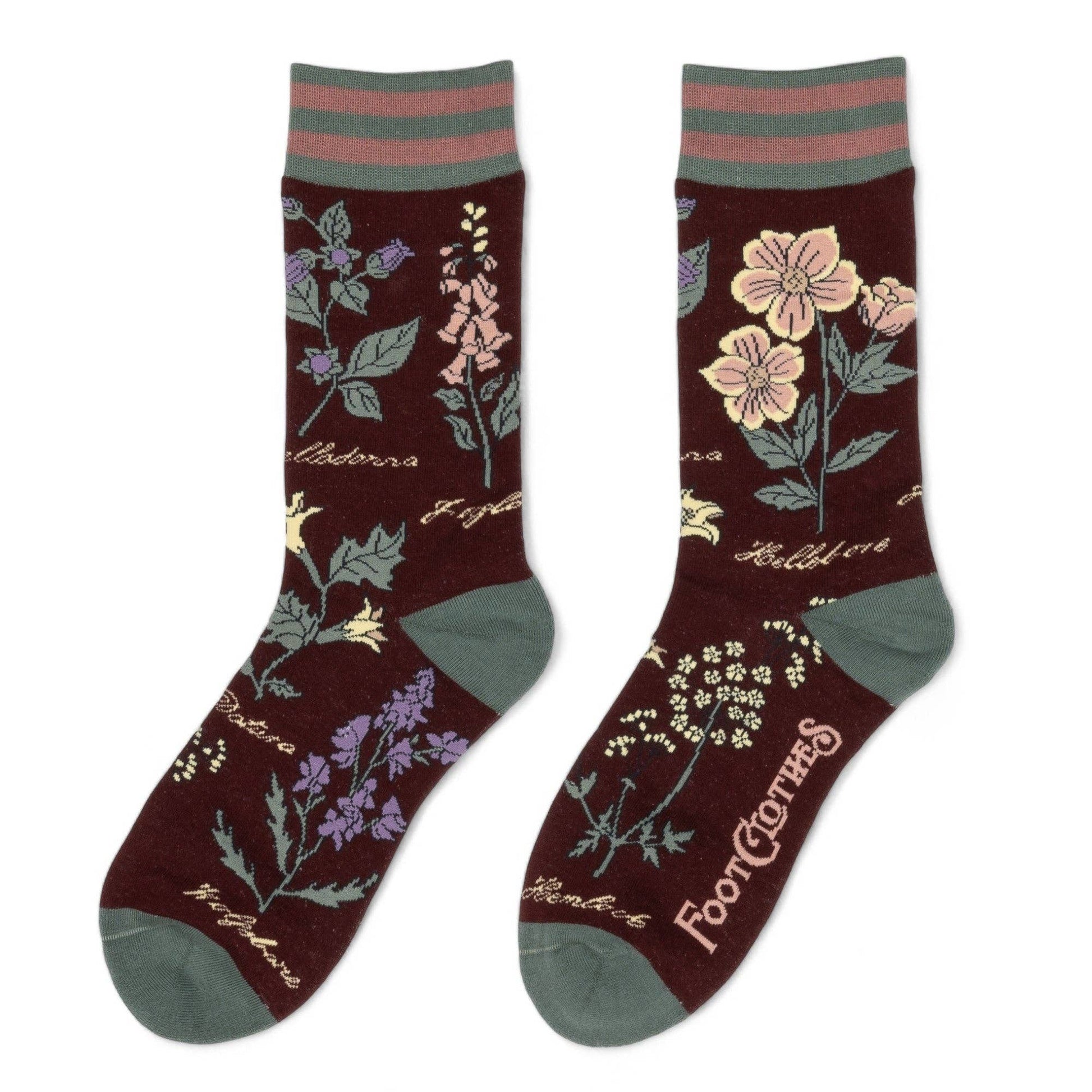 Baneful Botany Crew Socks.