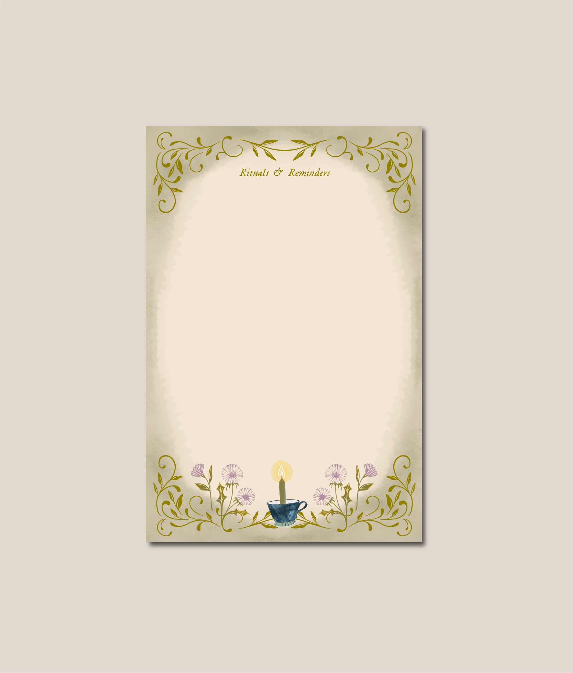 Dandelion Rituals Notepad.