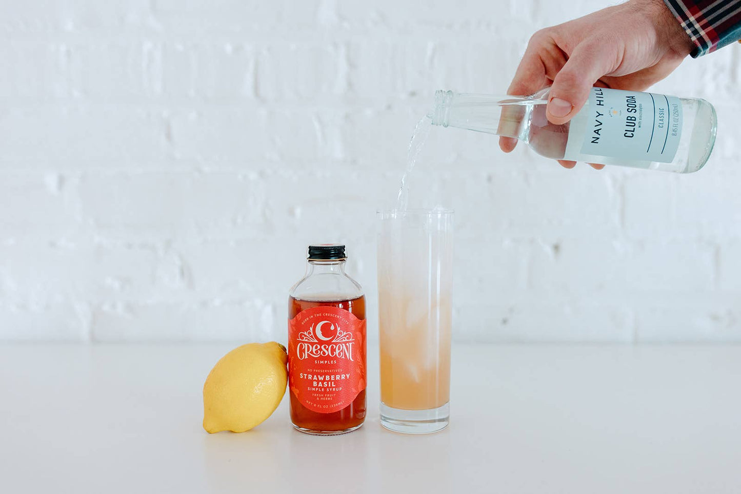 Strawberry Basil Simple Syrup.