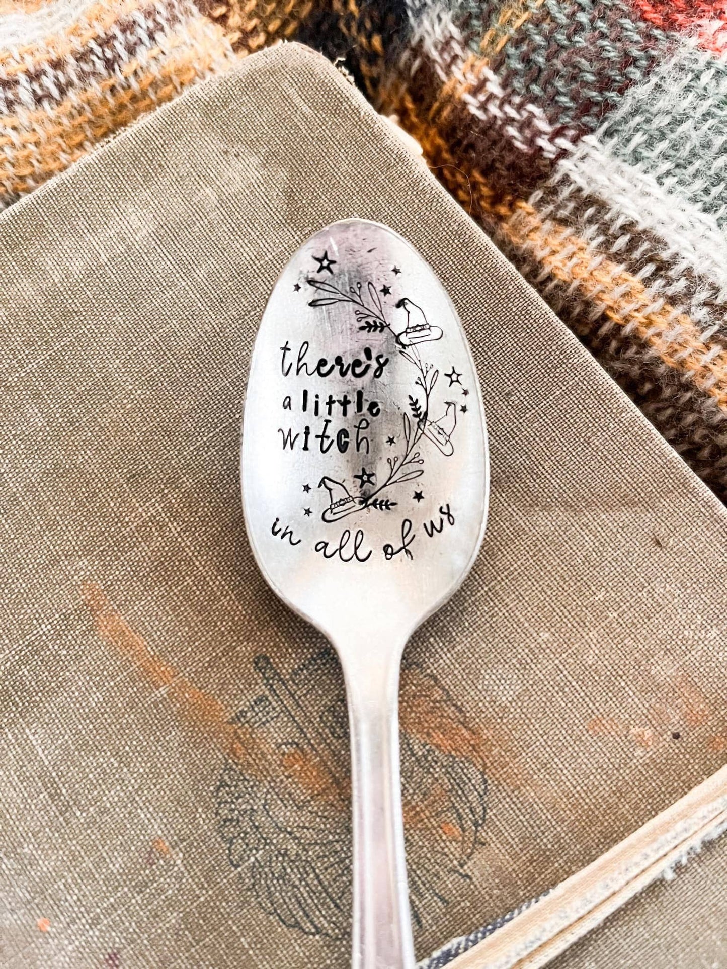 There’s A Little Witch In All Of Us Vintage Stamped Spoon.