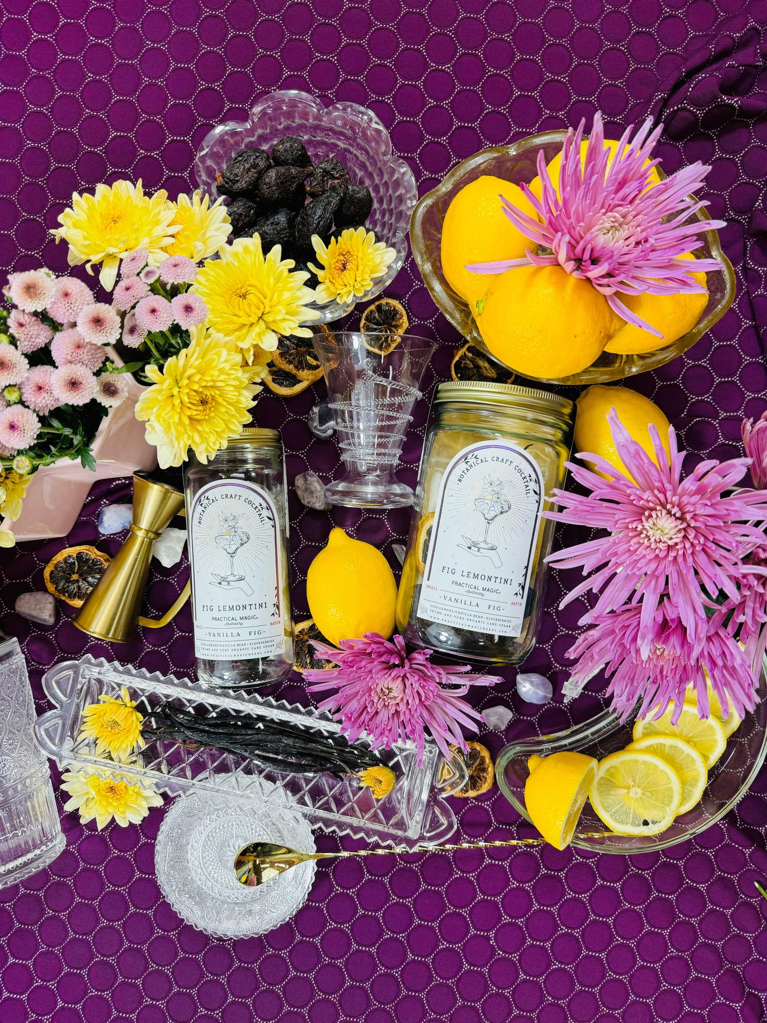 Fig Lemontini Craft Cocktail/Mocktail Infusion Kit.