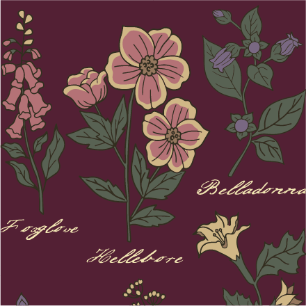 Baneful Botany Crew Socks.