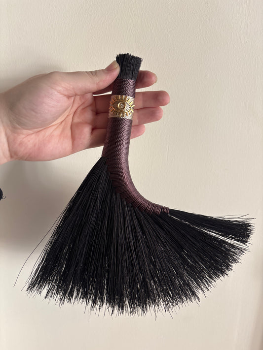 Black and Purple Handbroom with Eye