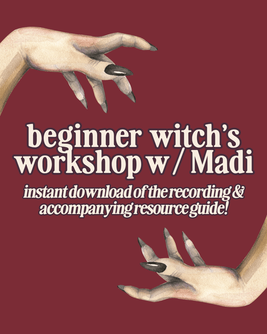Beginner Witch's Workshop - Instant Downloadable