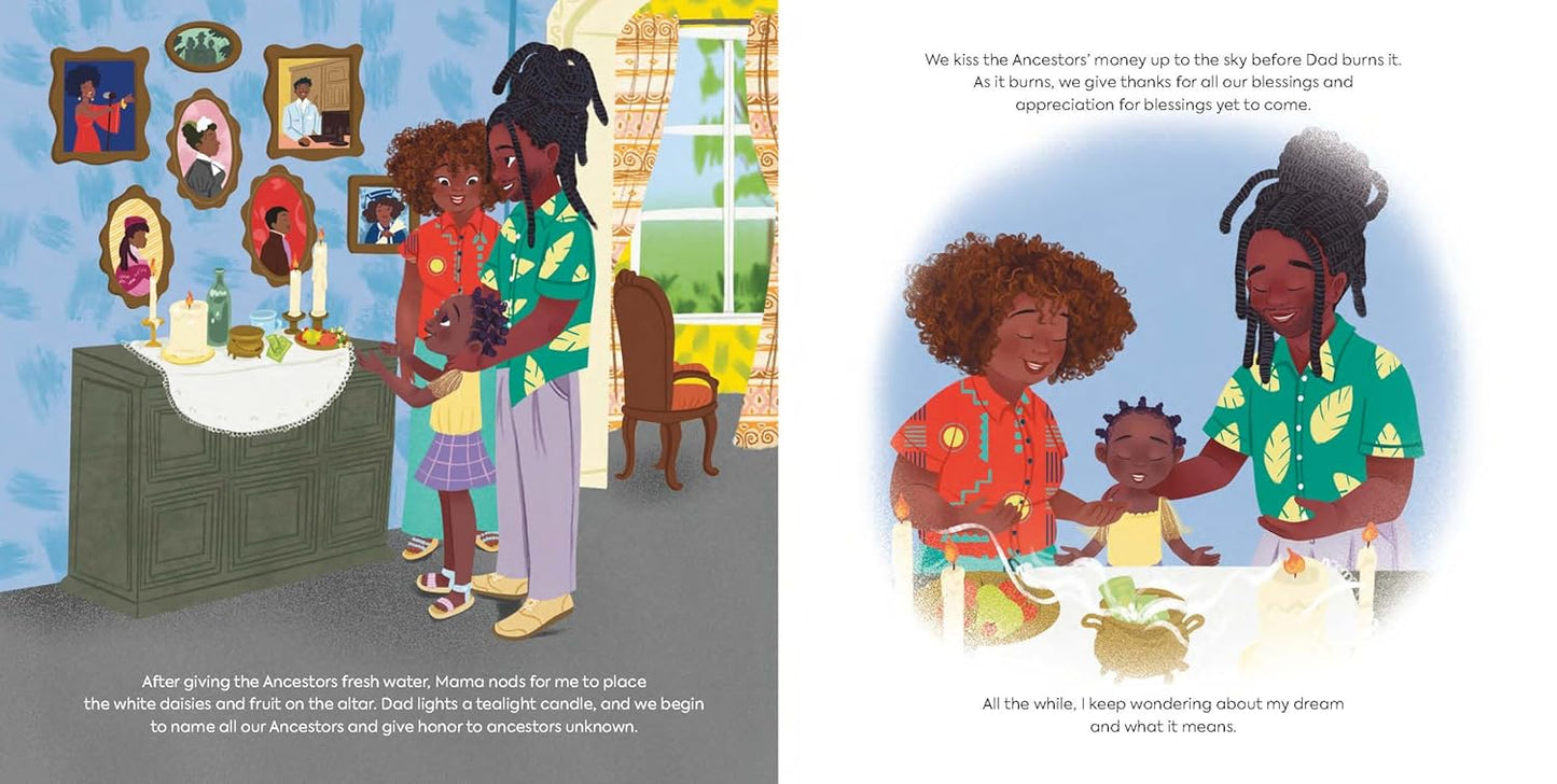 A colorful page from a Hoodoo book for children called "Saturday Magic".