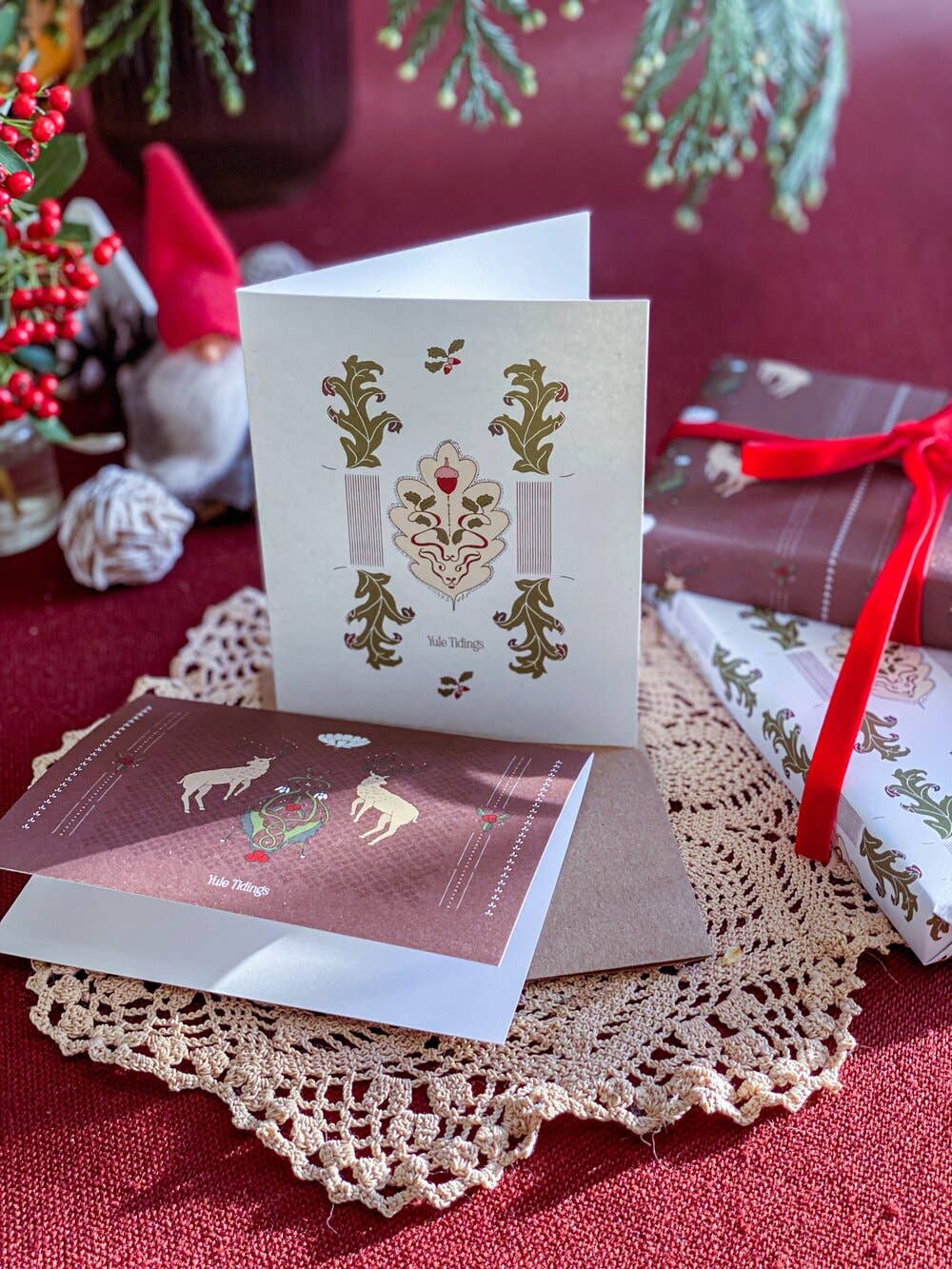 Holly King Winter Solstice Card