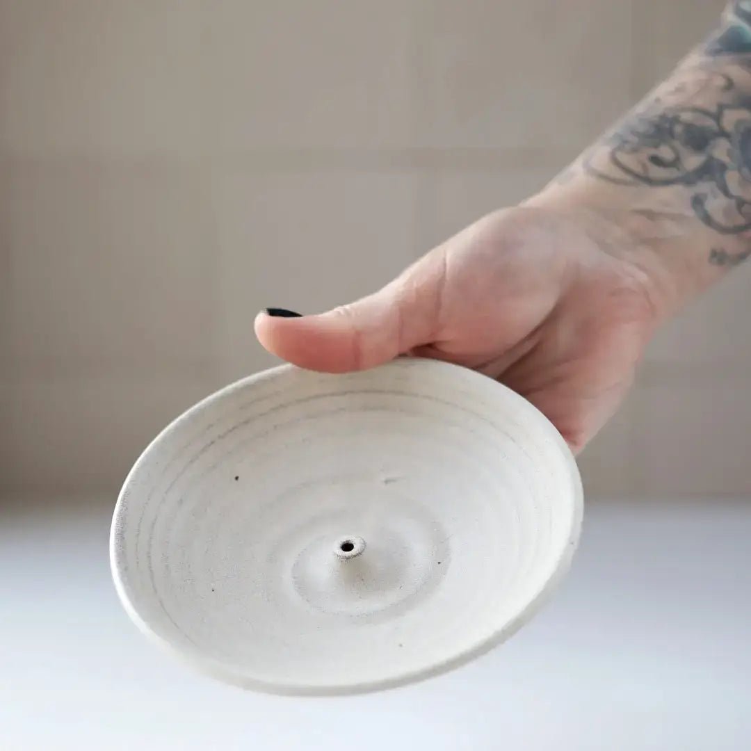 Handmade Ceramic Incense Holder | Off-White