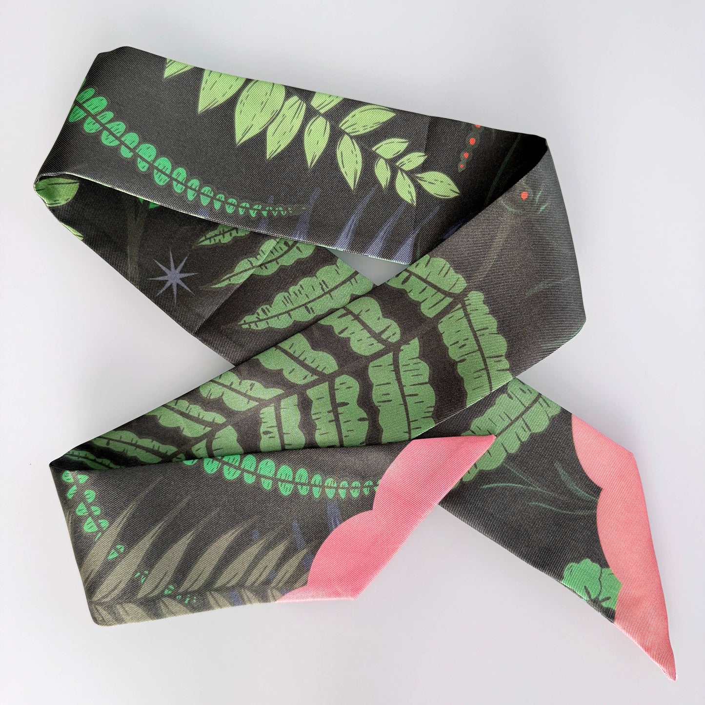 SKINNY SILK SCARF | Gentle Fern.