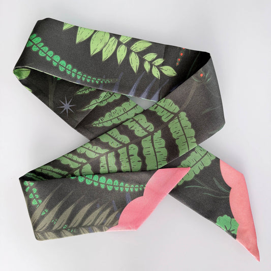 SKINNY SILK SCARF | Gentle Fern.