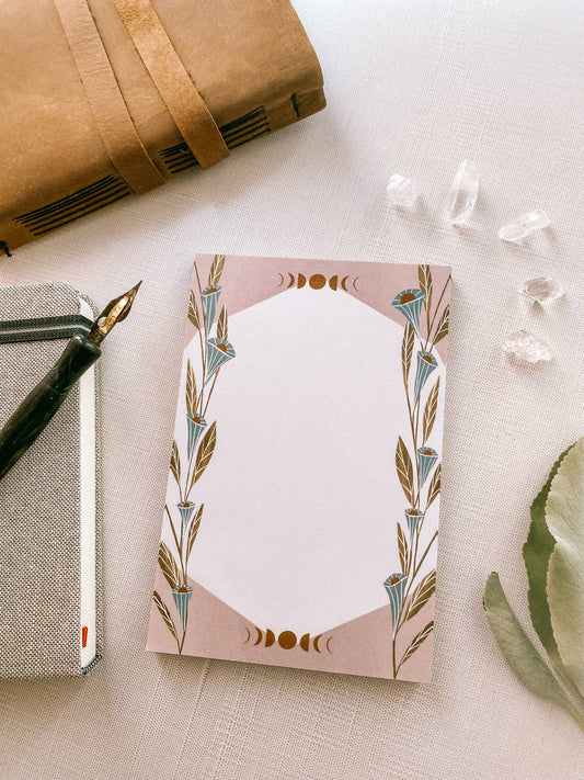 Moonflower Notepad.