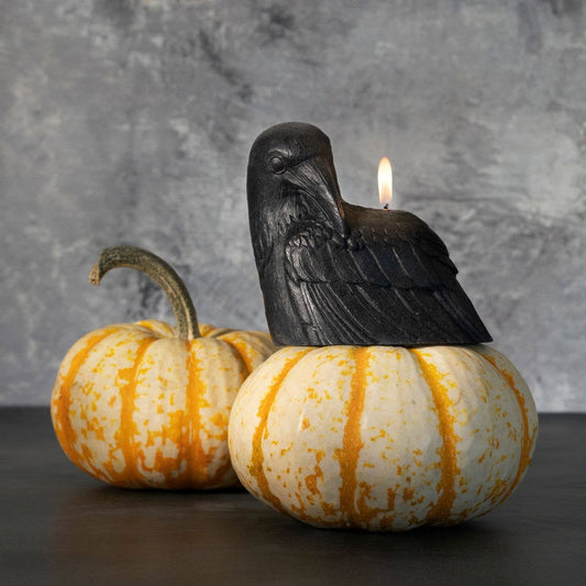 Crow Candle |100% Beeswax.
