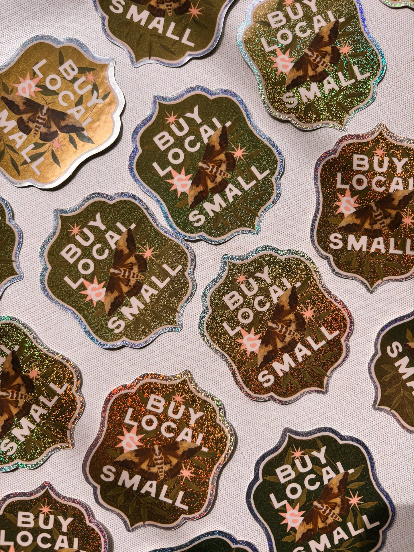 Buy Local Glitter Sticker | 3"