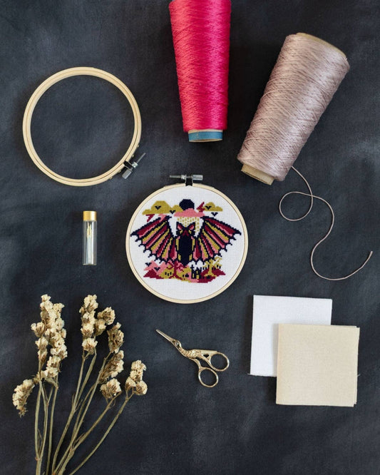 'The Vampire Bat' Cross Stitch Kit