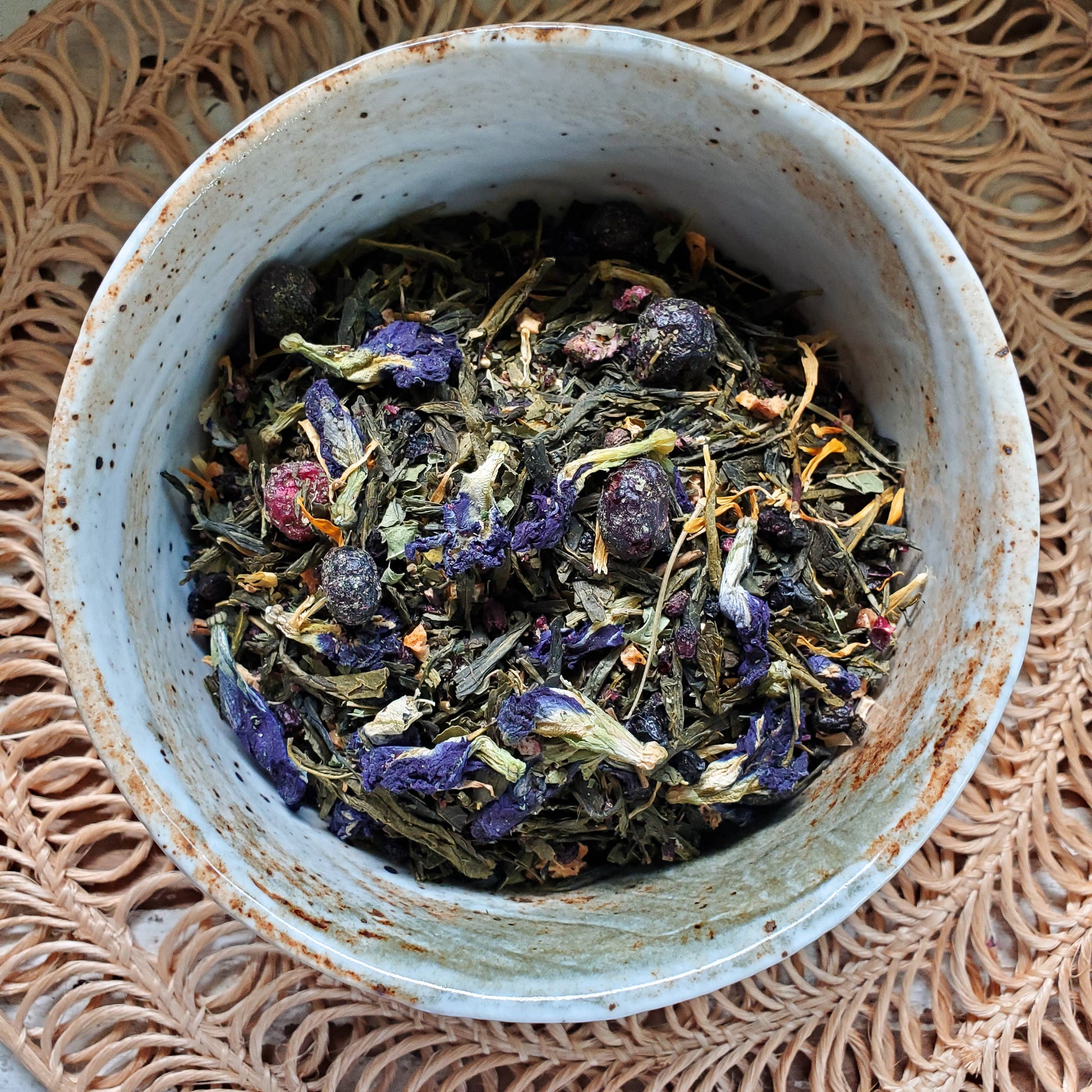 Blueberry Moon | Green Loose Leaf Tea: 2 oz..