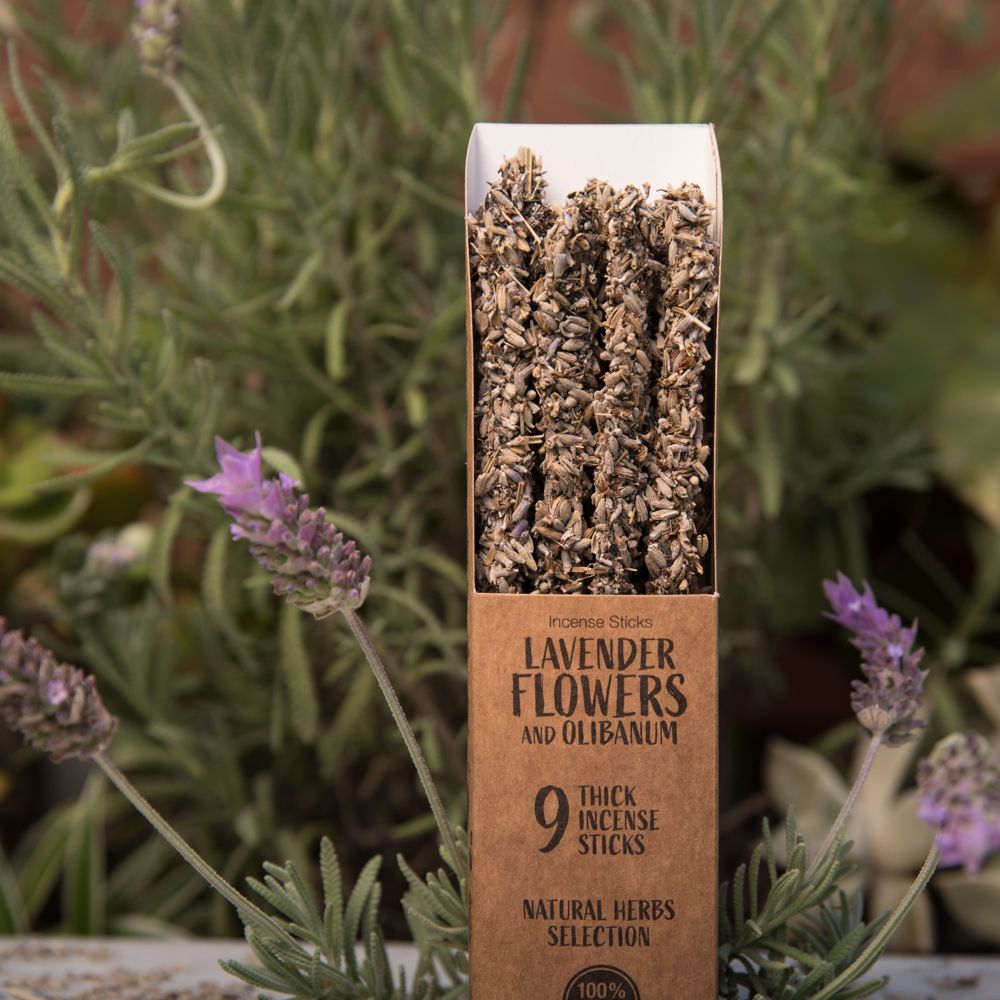 Lavender and Olibanum Incense.