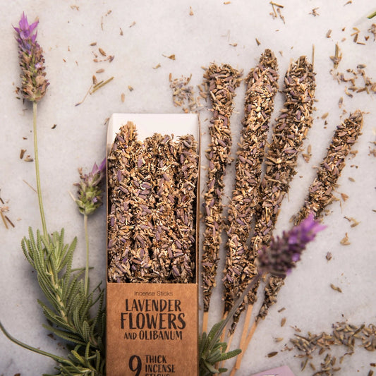 Lavender and Olibanum Incense.